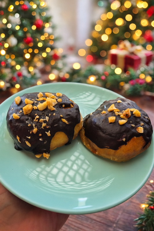 **Donas de Masa Madre rellenas de Ganache de Chocolate **